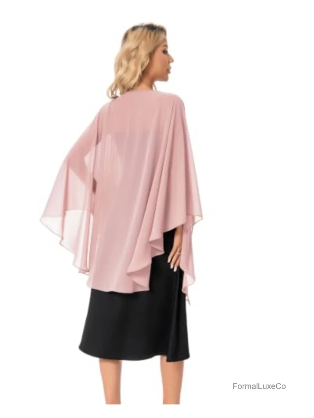Chiffon Shawl Wrap for Evening Dress Elegant Pashmina Wedding Bridal Scarf